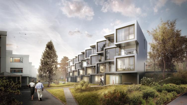 Futurs appartements pour seniors « Jardins du Torry » à Fribourg